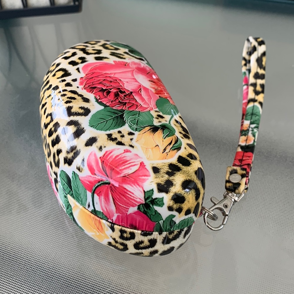 Floral & Cheetah Eye/Sunglass Case
